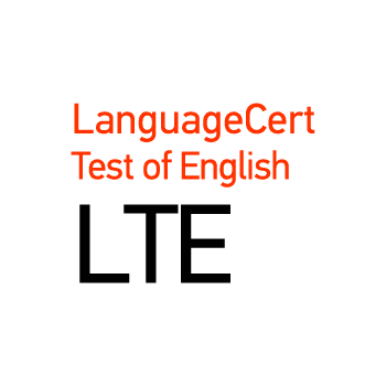 LanguageCert test of english lte - white logo