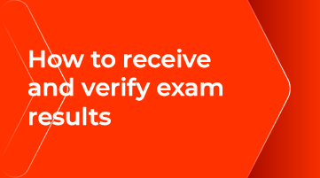 How to receive and verify exam results